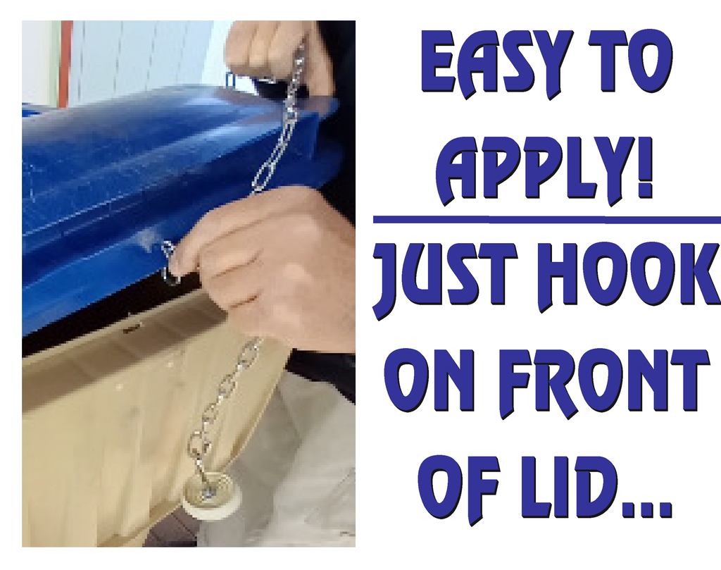 Gravity Enforced Trash Can Lid Lock | Windproof & Animal Resistant