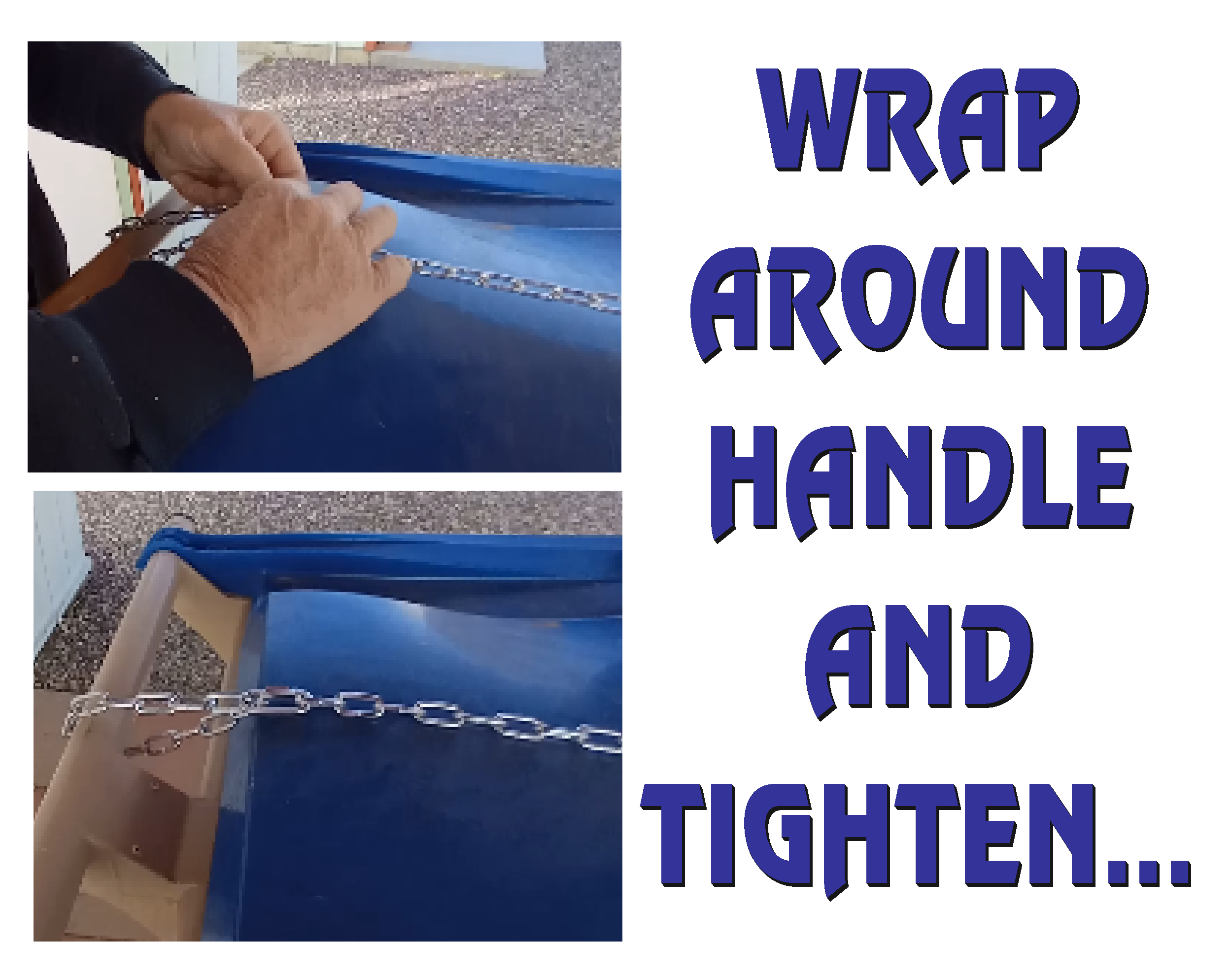 Gravity Enforced Trash Can Lid Lock | Windproof & Animal Resistant